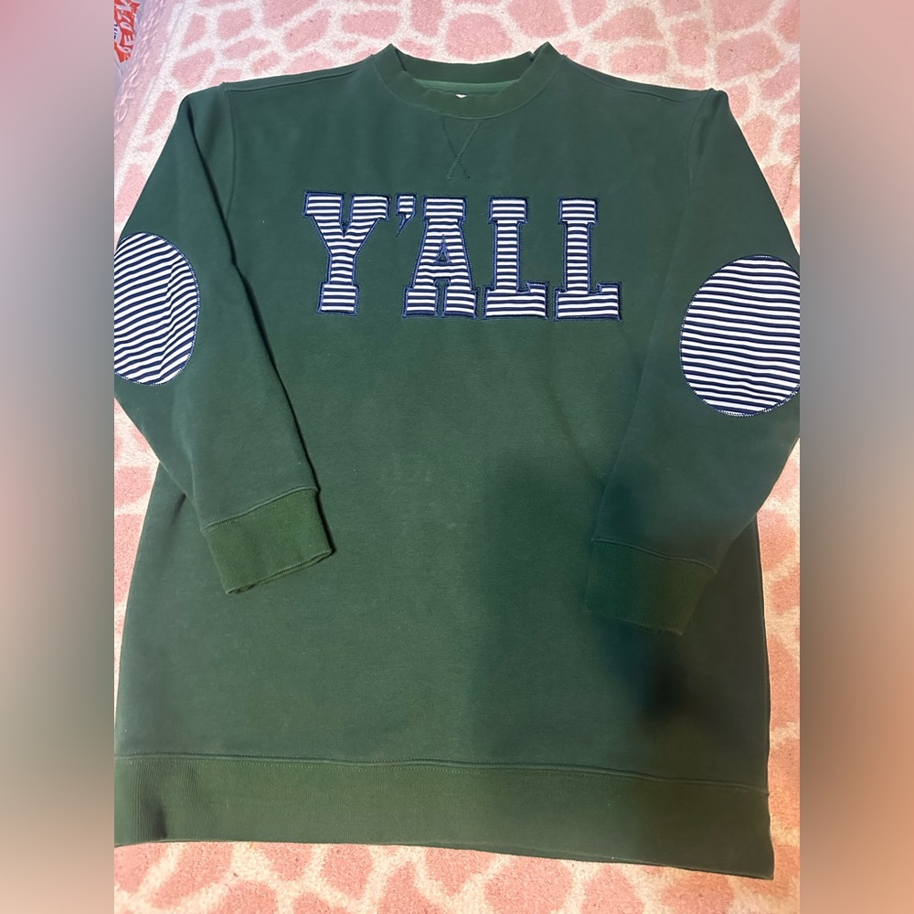 Y'all Green Crewneck Sweater